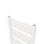 GoodHome Wolfsbane, White Vertical Flat Towel radiator (W)500mm x (H)900mm