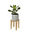 GoodHome Wood Pot stand