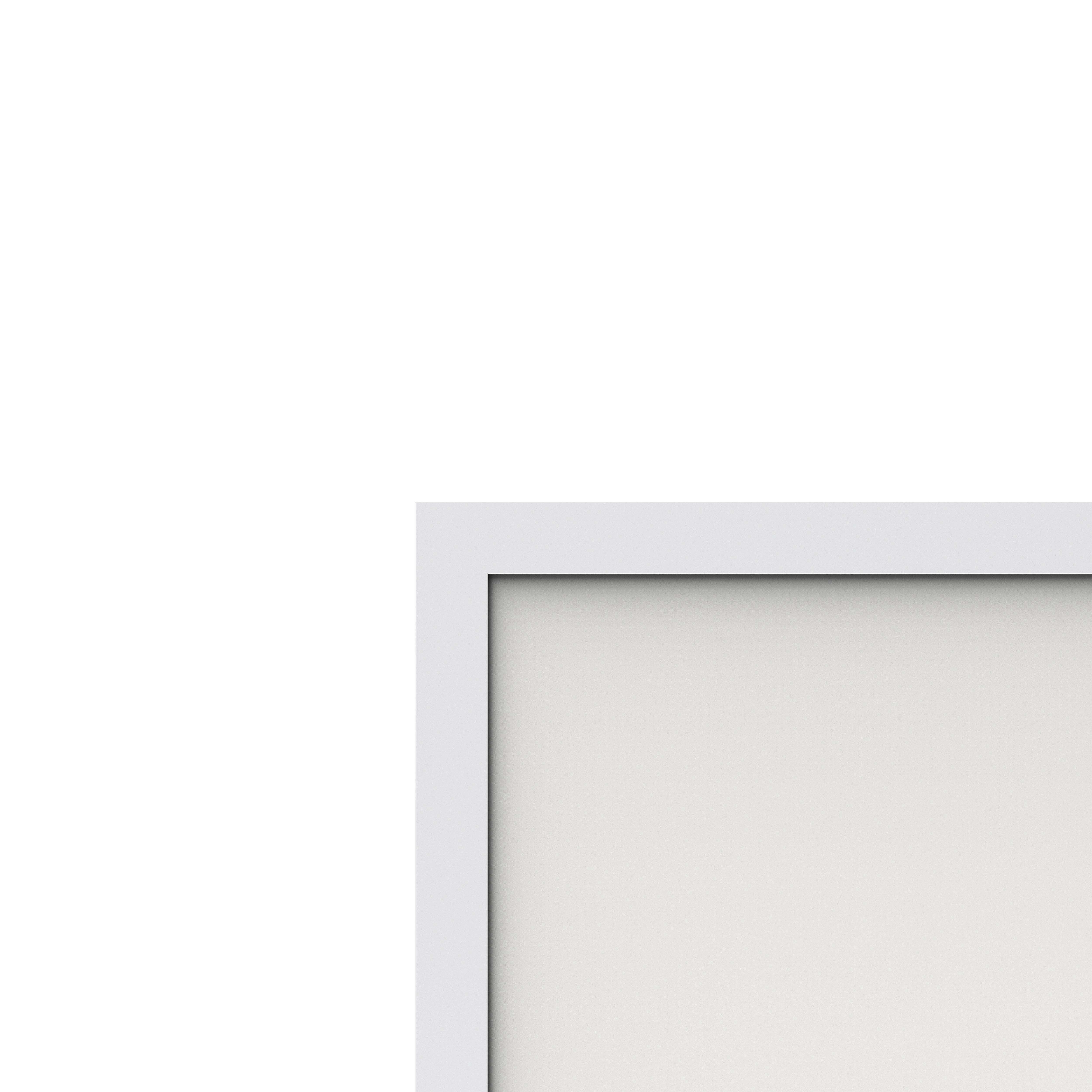 GoodHome Wundt Matt White Aluminium effect Square Cool, natural & warm white Light panel (L)300mm