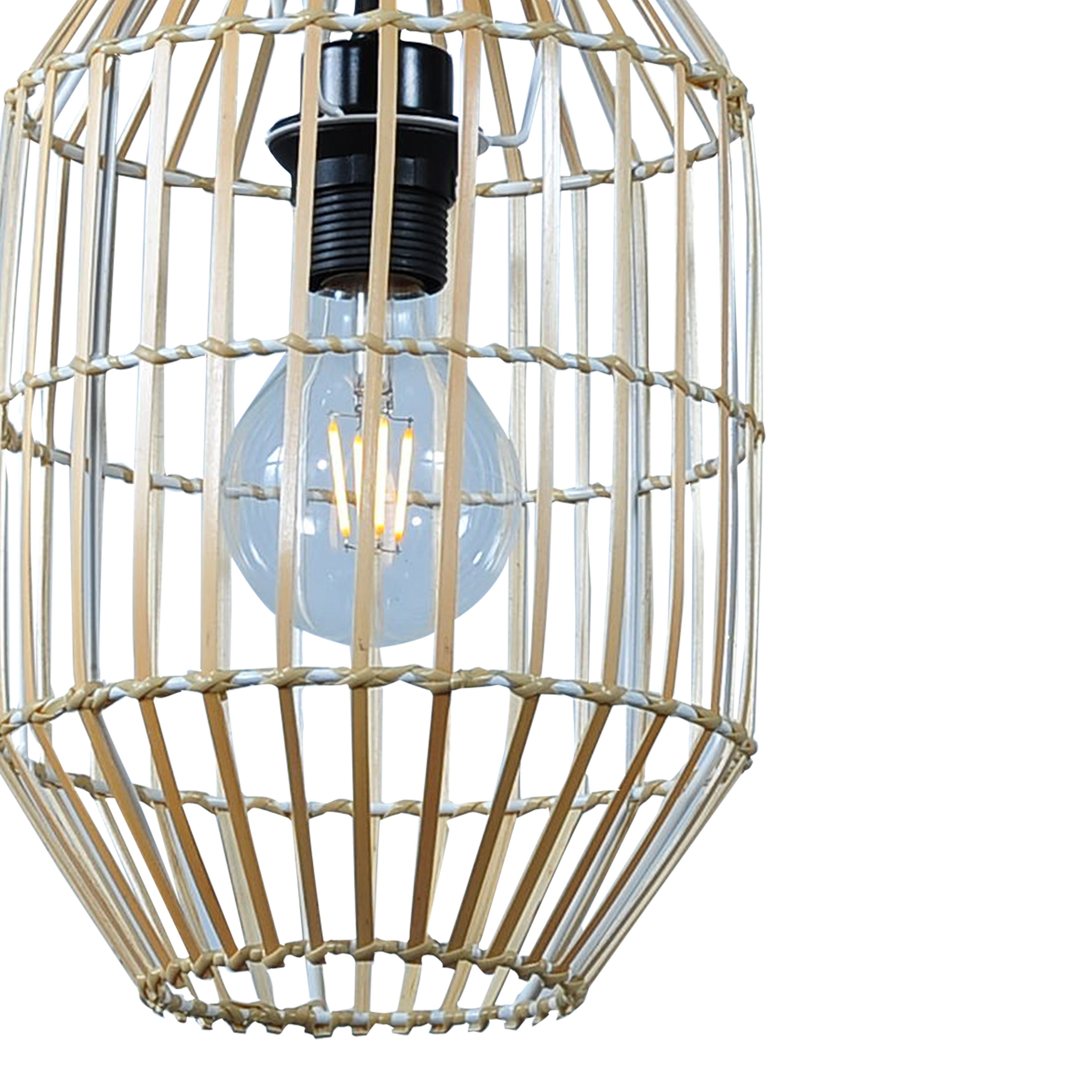 GoodHome Wutai Natural Pendant ceiling light, (Dia)200mm