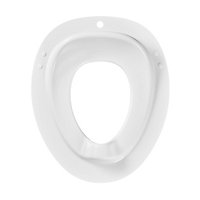 GoodHome Yalu White Bottom fix Standard close Toilet seat reducer