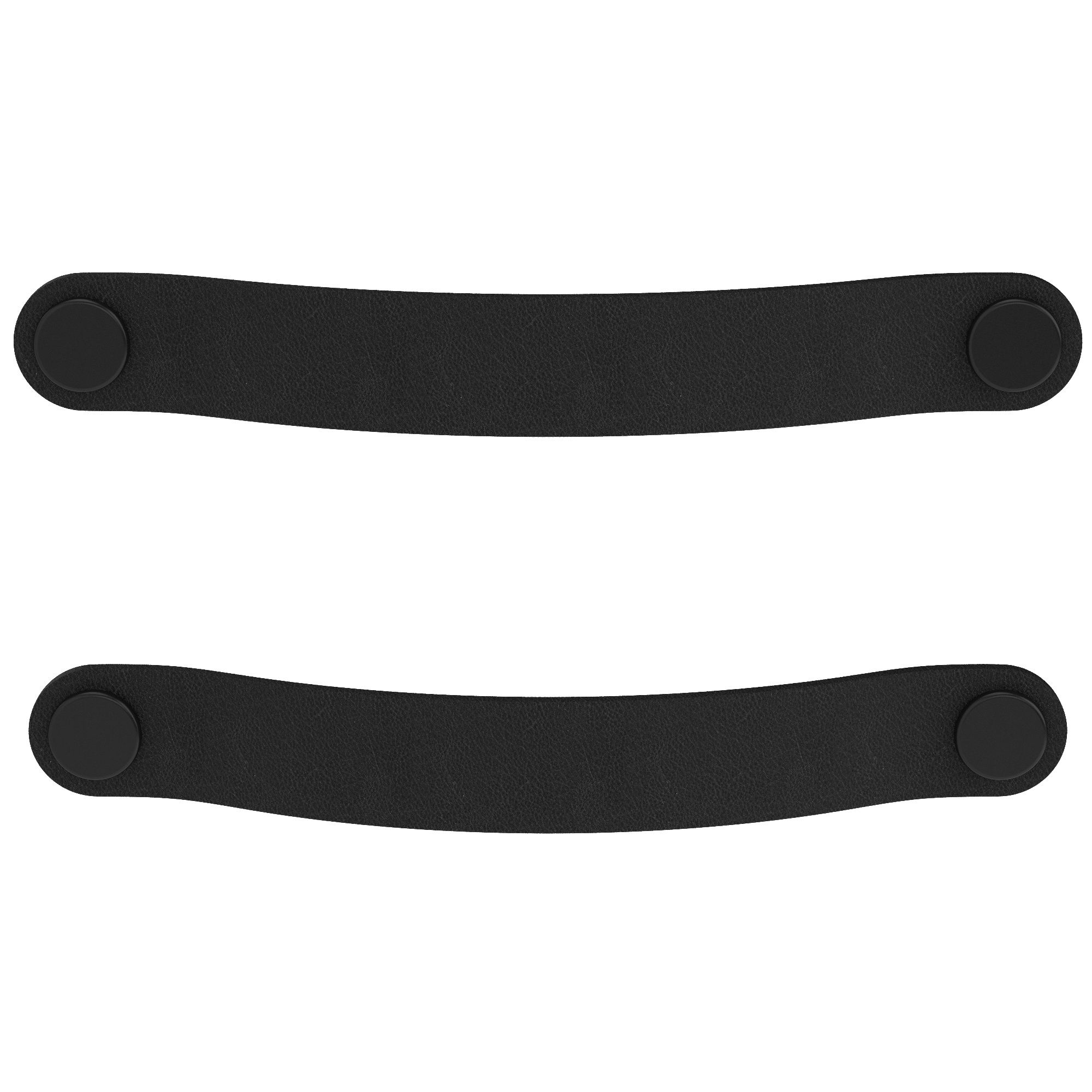 GoodHome Yarrow Black Kitchen cabinets Straight Pull handle (L)18.6cm (D)32mm, Pack of 2