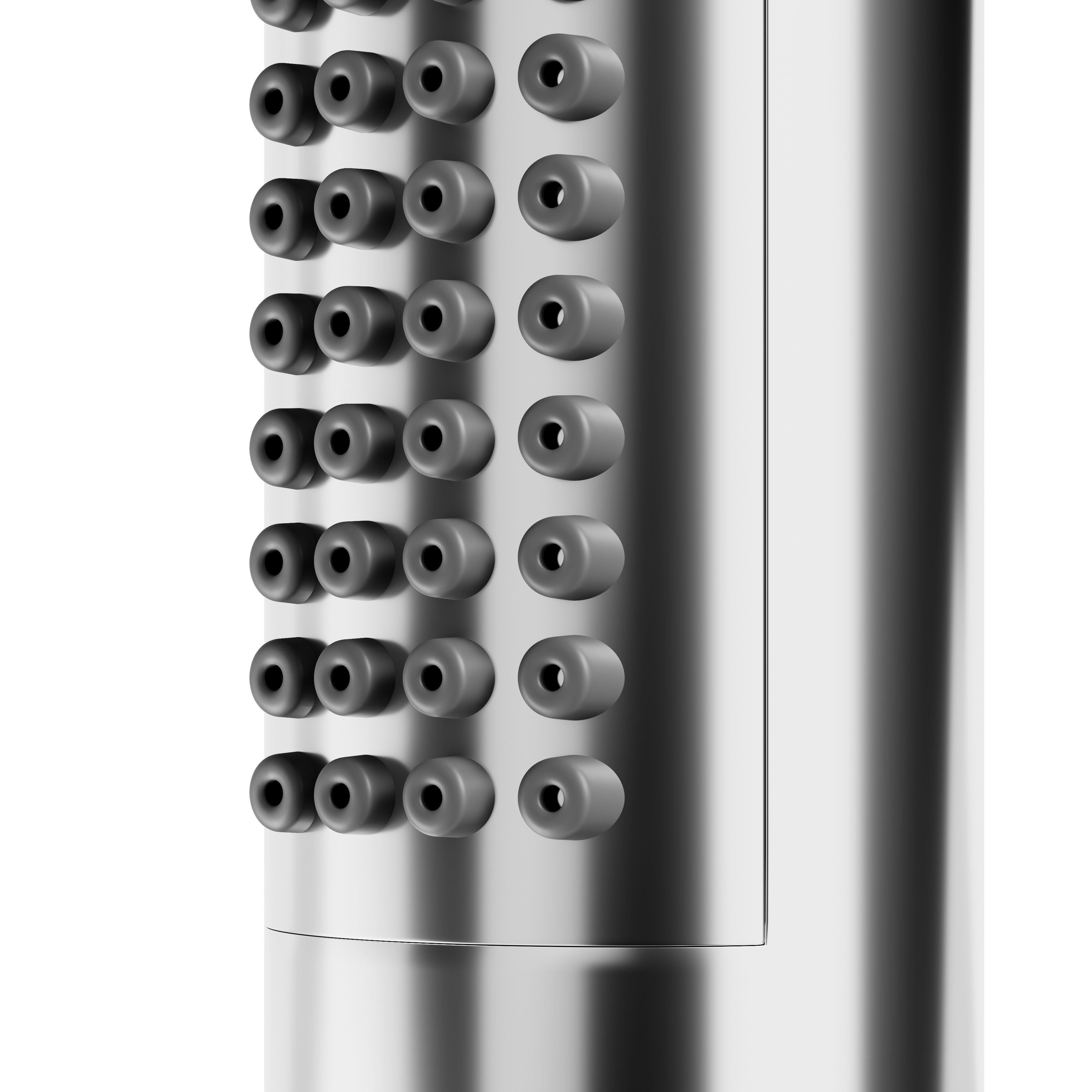 GoodHome Yekela Single-spray pattern Chrome effect Shower head - 3