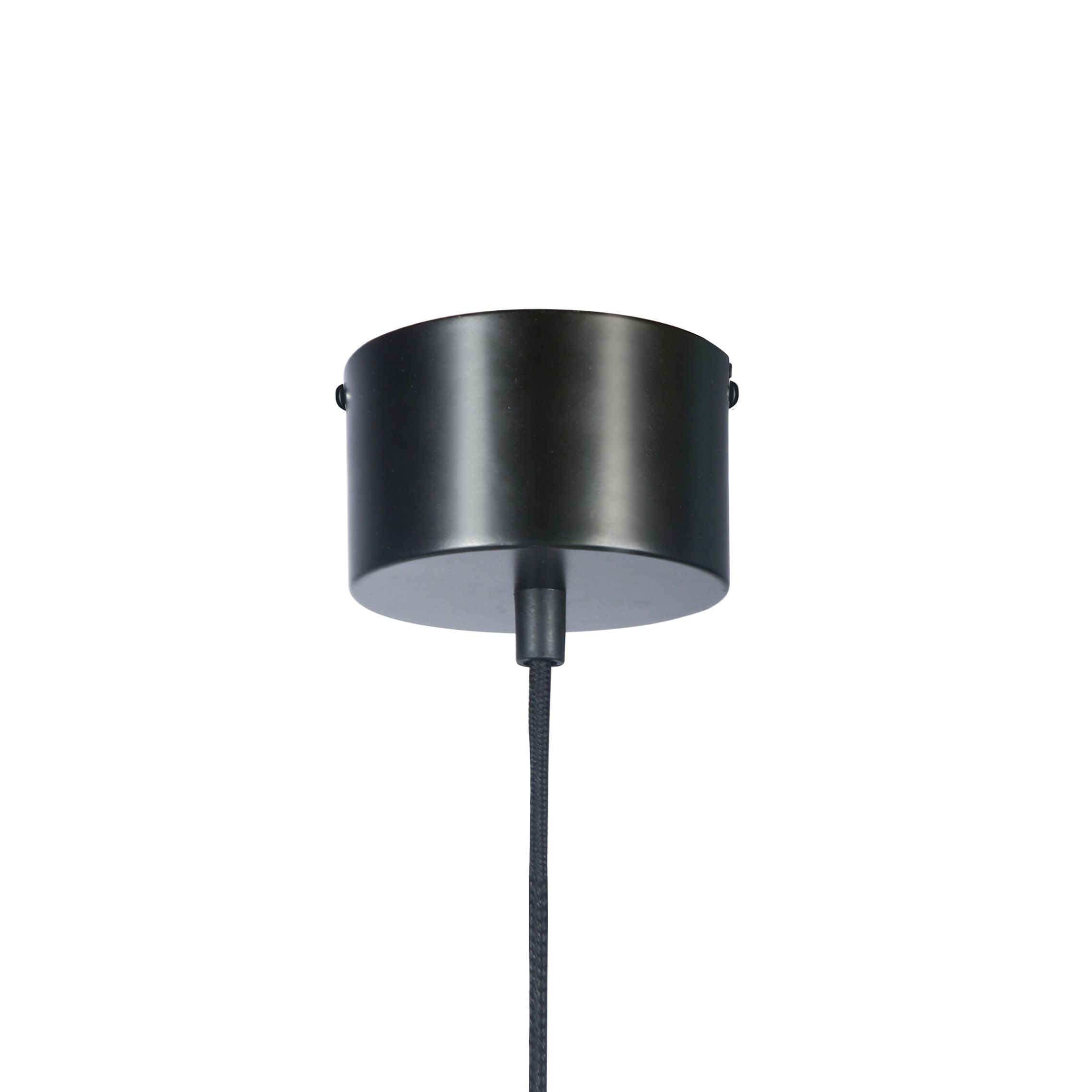 GoodHome Yondair Matt Black Brass effect Pendant ceiling light, (Dia)320mm