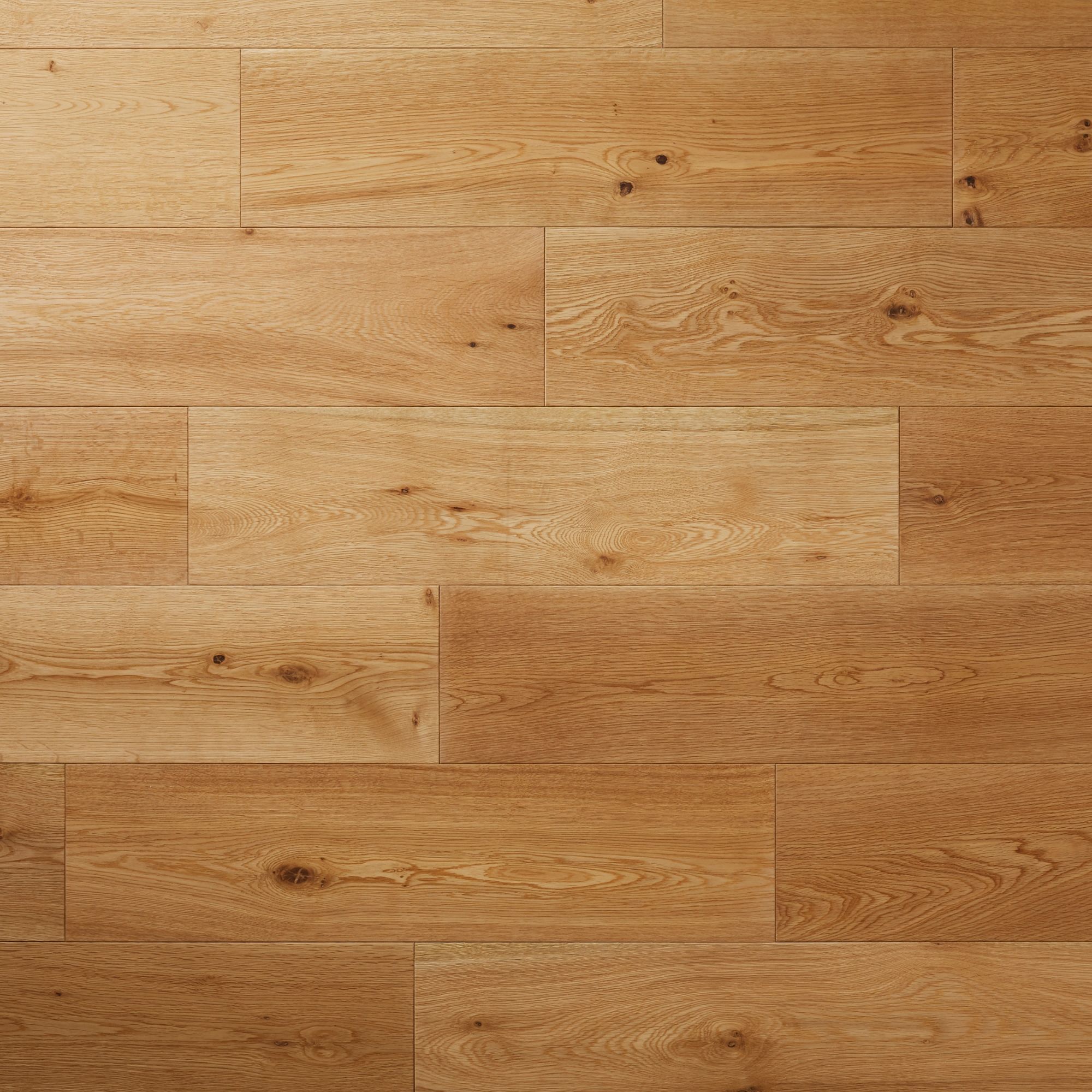 GoodHome Ystad Blonde Natural wood effect Oak Solid wood flooring, 1.44m²