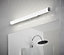 GoodHome Yucata Modern Chrome effect Bathroom Wired Wall light