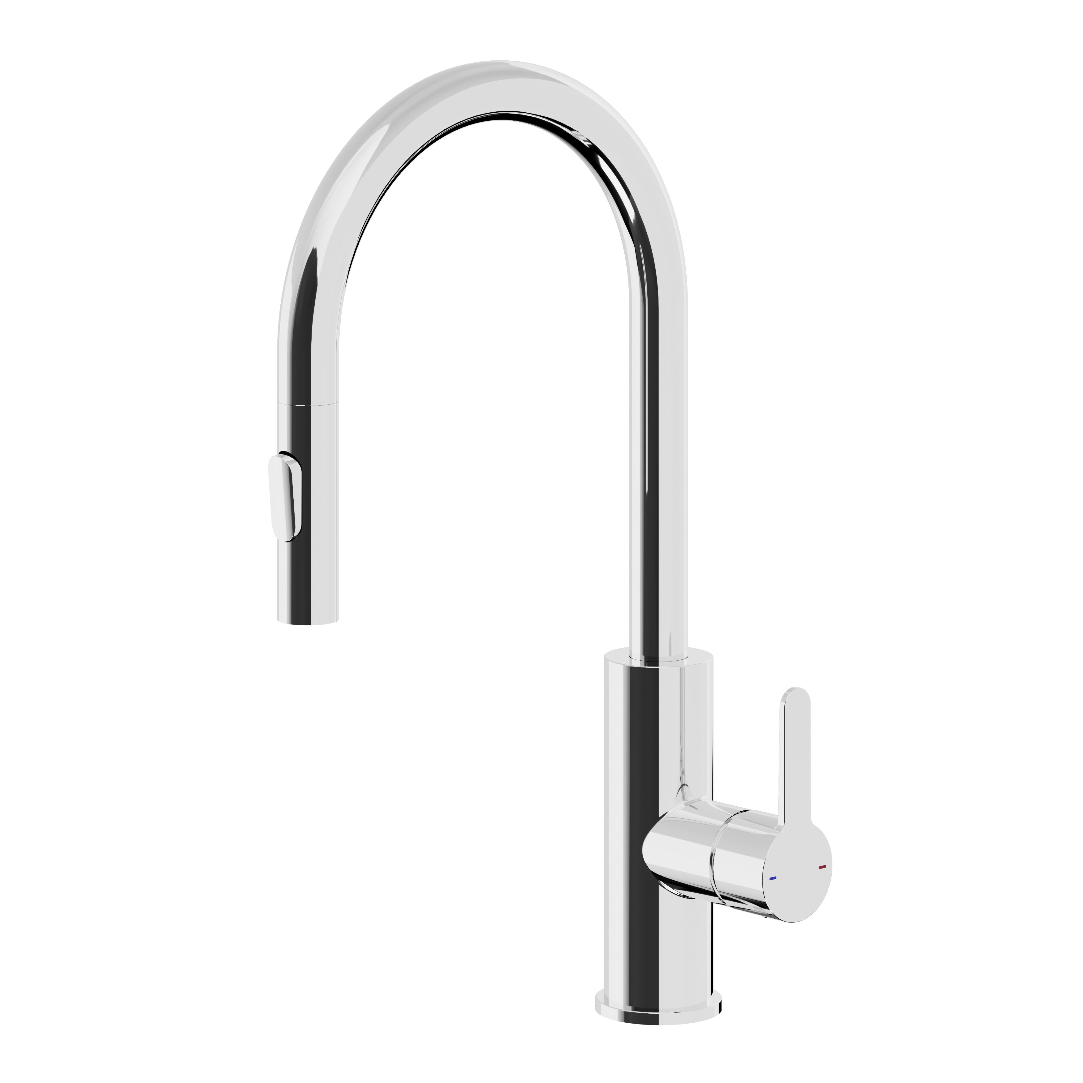 GoodHome Zanthe Chrome-plated Kitchen Pull-out Tap