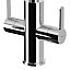 GoodHome Zanthe Chrome-plated Kitchen Twin lever Tap