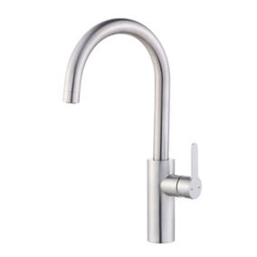 GoodHome Zanthe Stainless steel effect Kitchen Side lever Tap