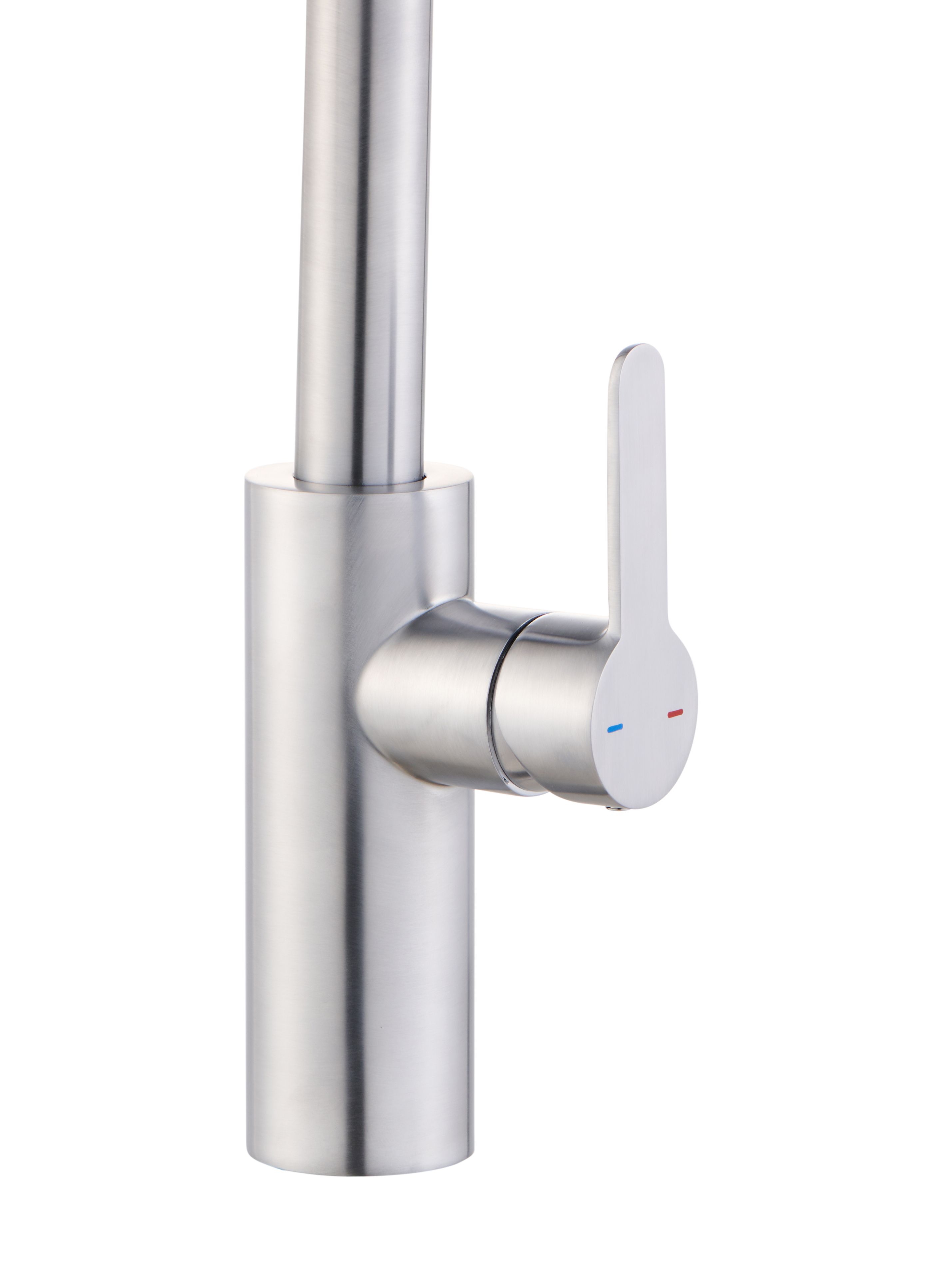 GoodHome Zanthe Stainless steel effect Kitchen Side lever Tap