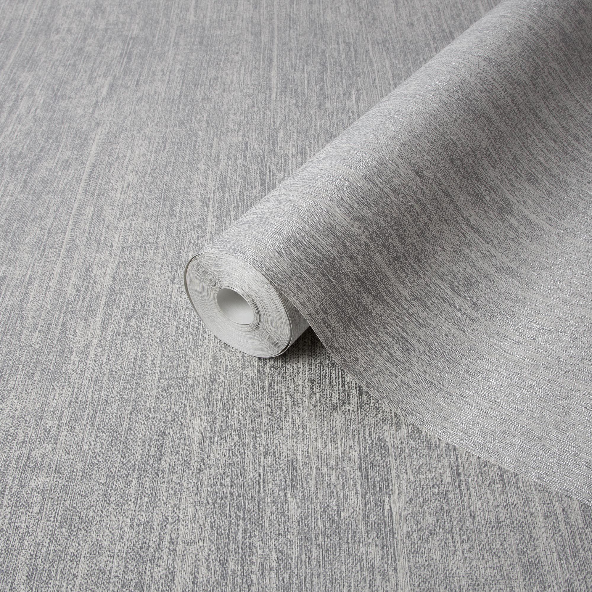 GoodHome Zoisi Silver effect Textured Wallpaper | DIY at B&Q