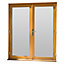 GoodHome2 panes Clear Double glazed Hardwood Reversible Patio door & frame, (H)2094mm (W)1494mm