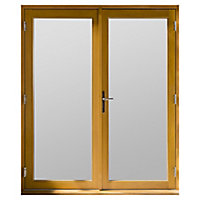 GoodHome2 panes Clear Double glazed Hardwood Reversible Patio door & frame, (H)2094mm (W)1494mm