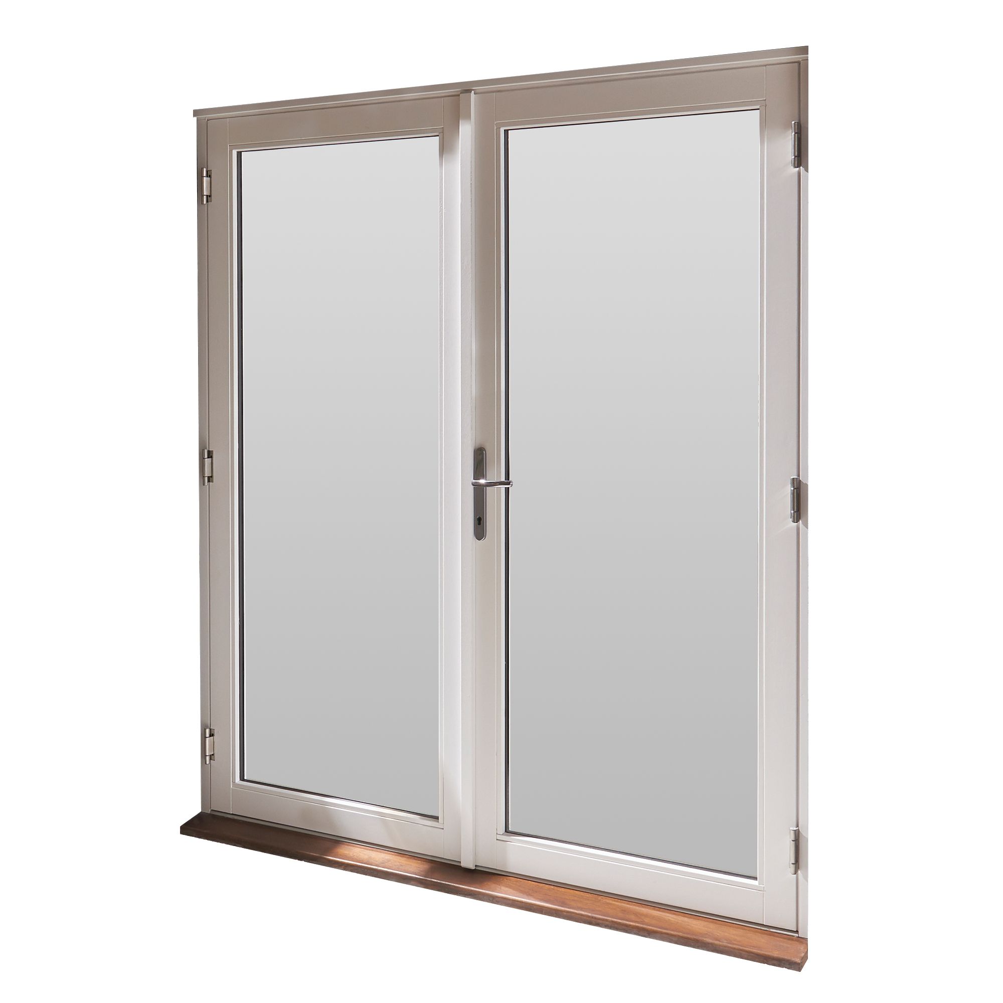 GoodHome2 panes Clear Glazed White Hardwood Patio door & frame, (H)2094mm (W)1194mm