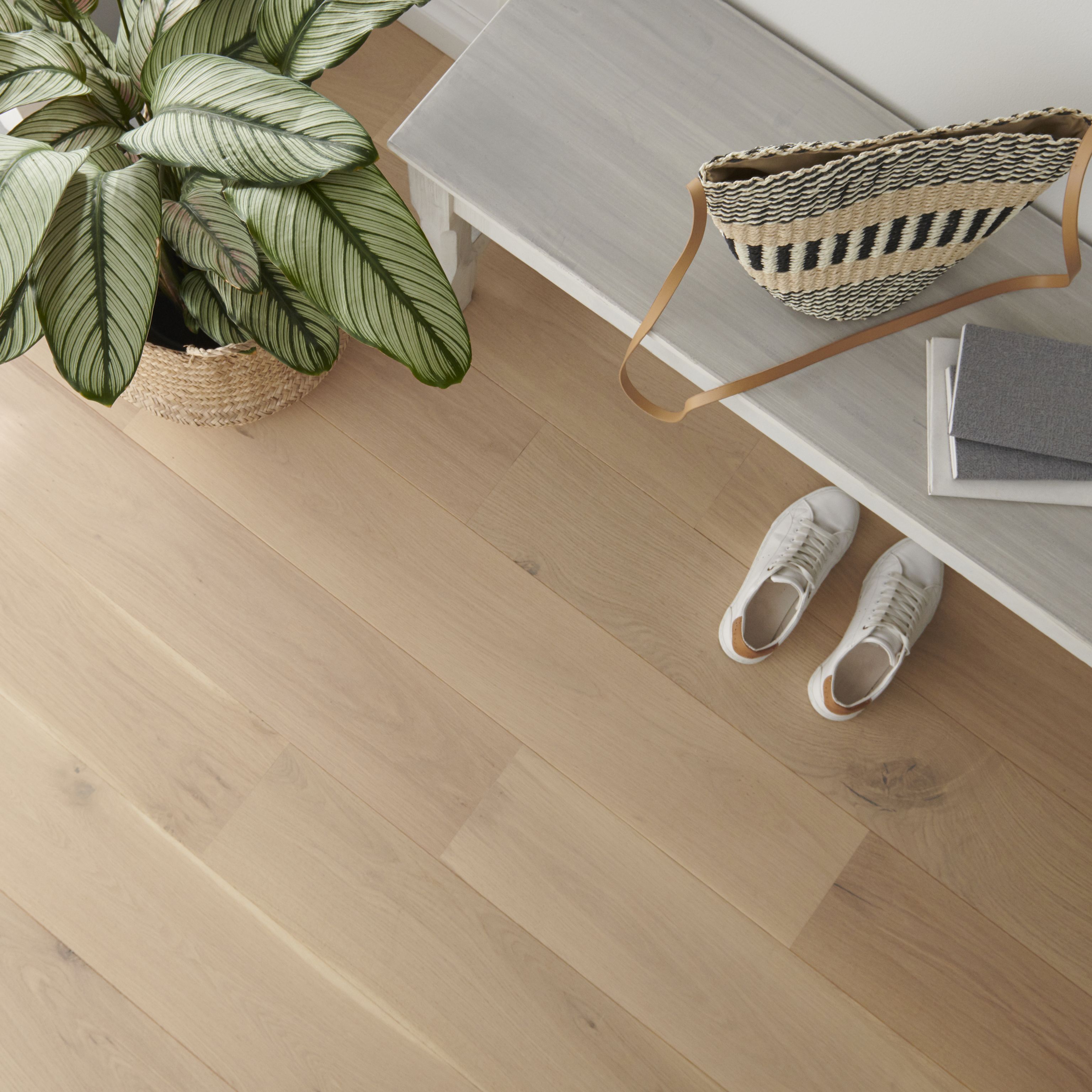 Goodsir Oak Real wood top layer Flooring Sample, (W)180mm