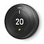 Google Nest 3rd Generation Smart Thermostat, Black