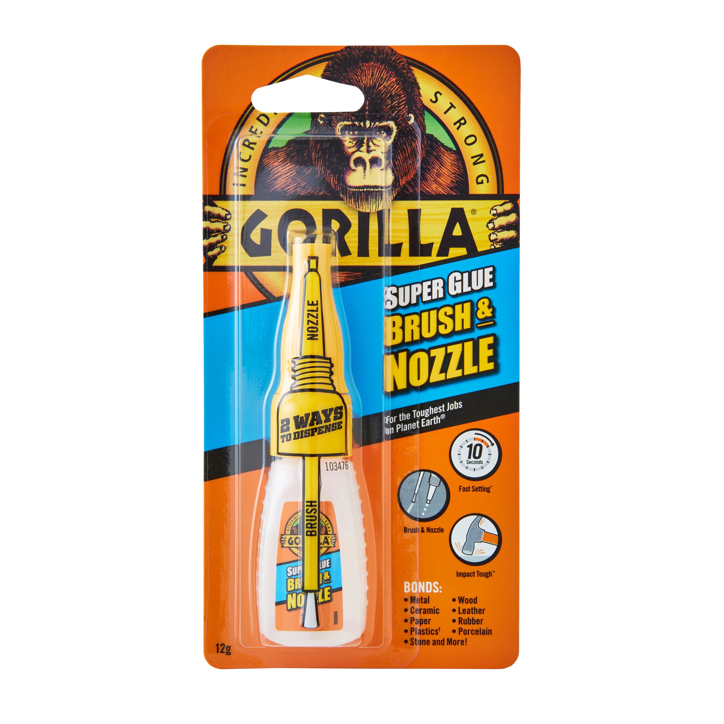 Gorilla Brush & Nozzle Superglue 12g