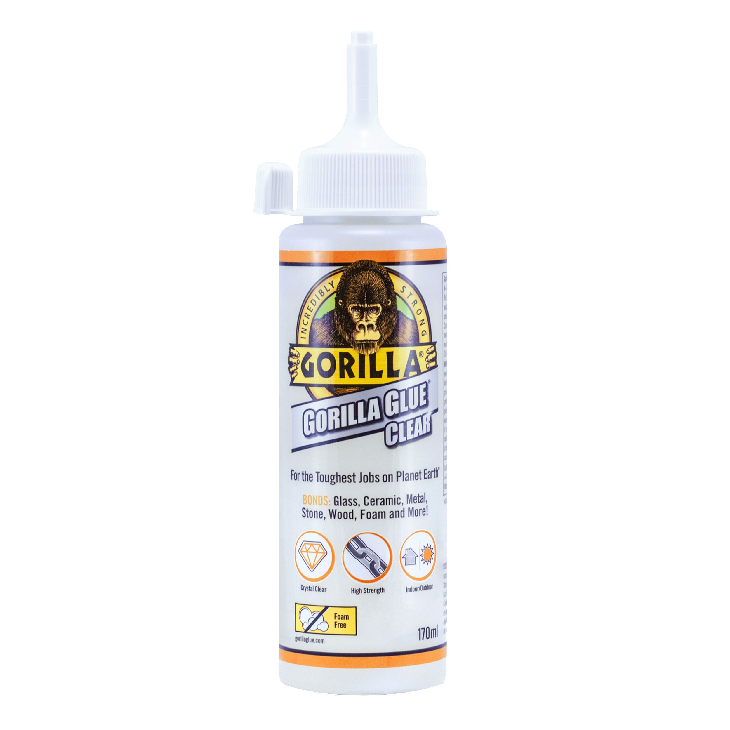 Gorilla Clear Glue, 5.75 Ounce Bottle (170mL)