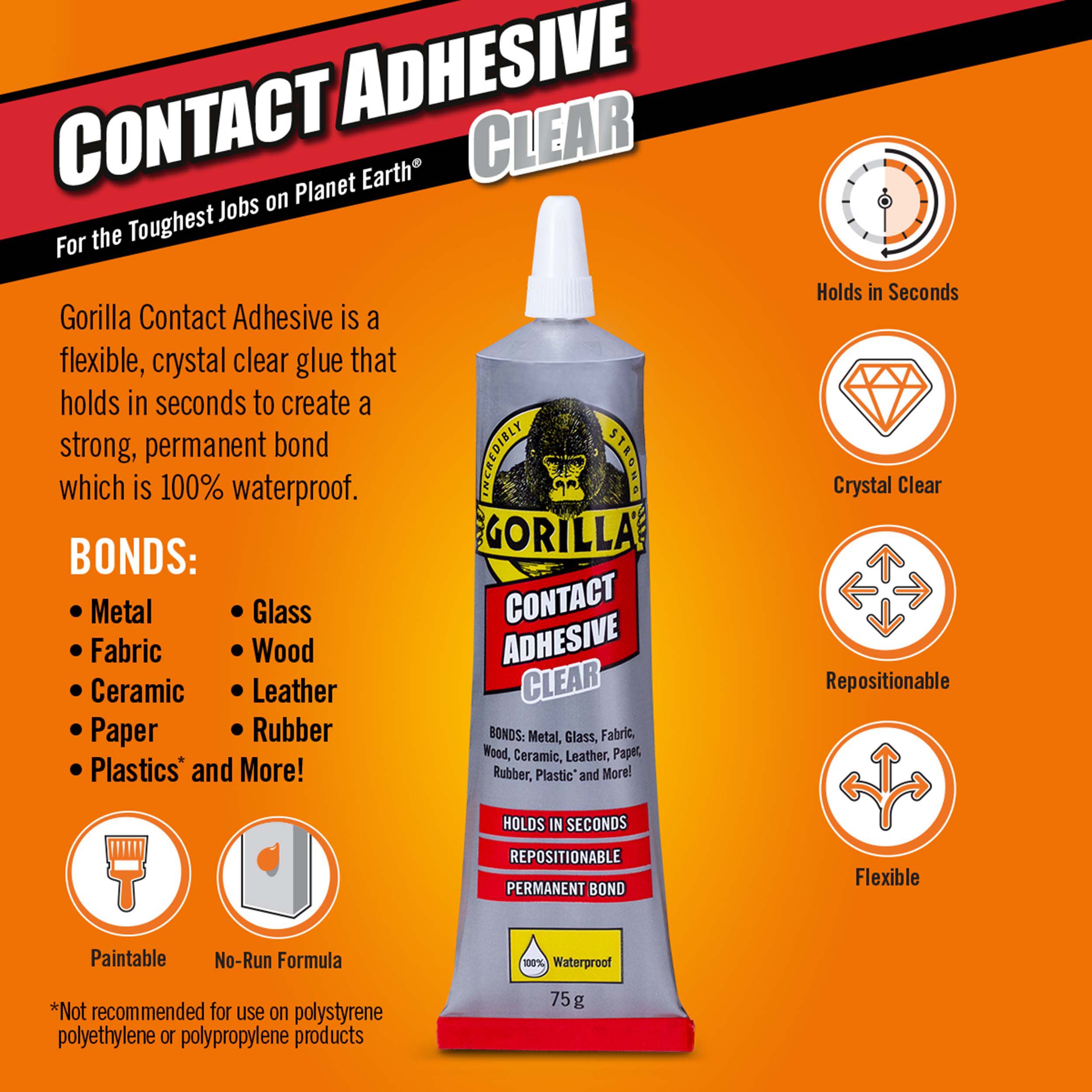 Gorilla Contact adhesive 75g