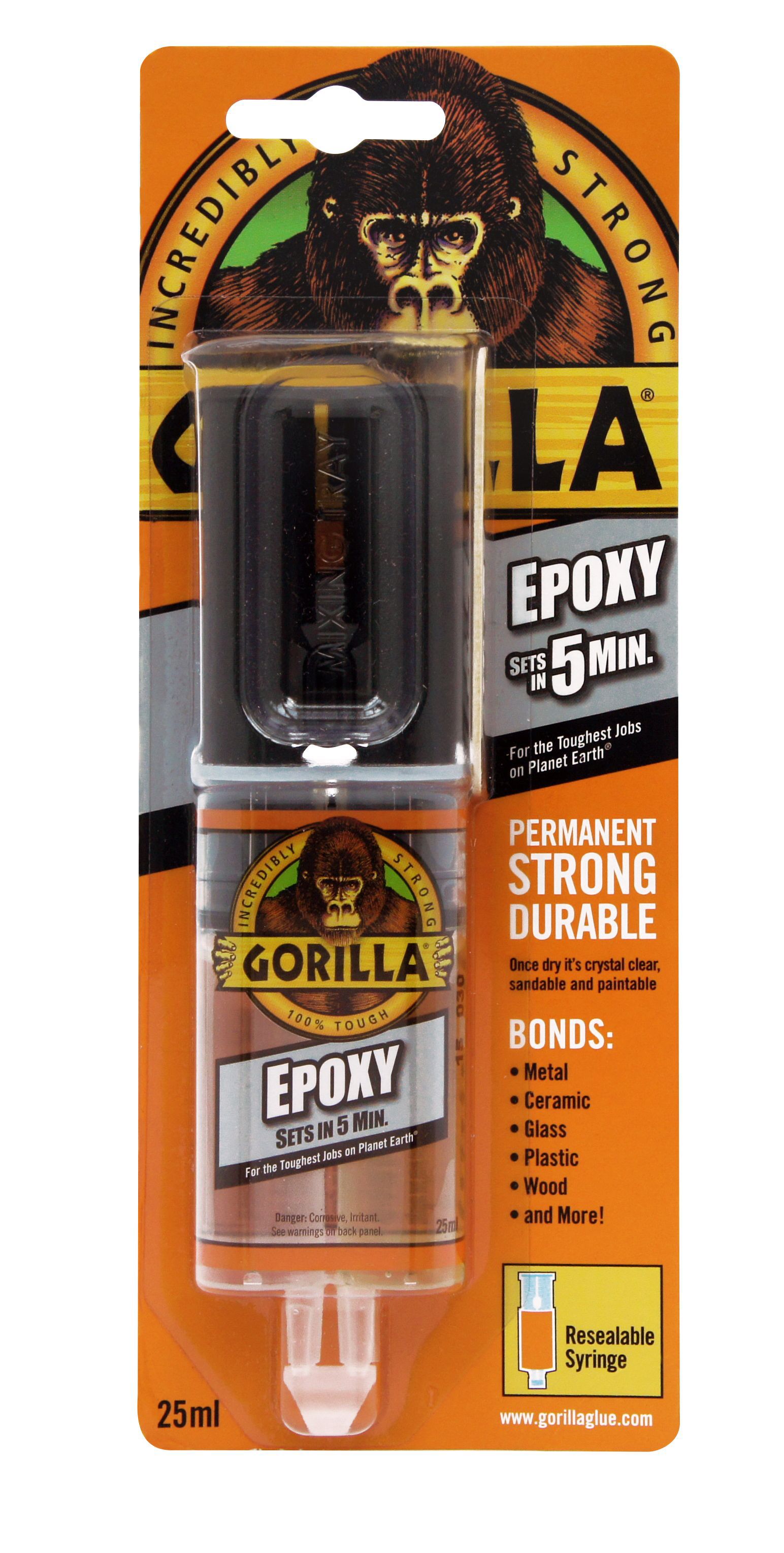Gorilla Glue 5 Min 2 Part Epoxy Syringe 25ml for sale online | eBay