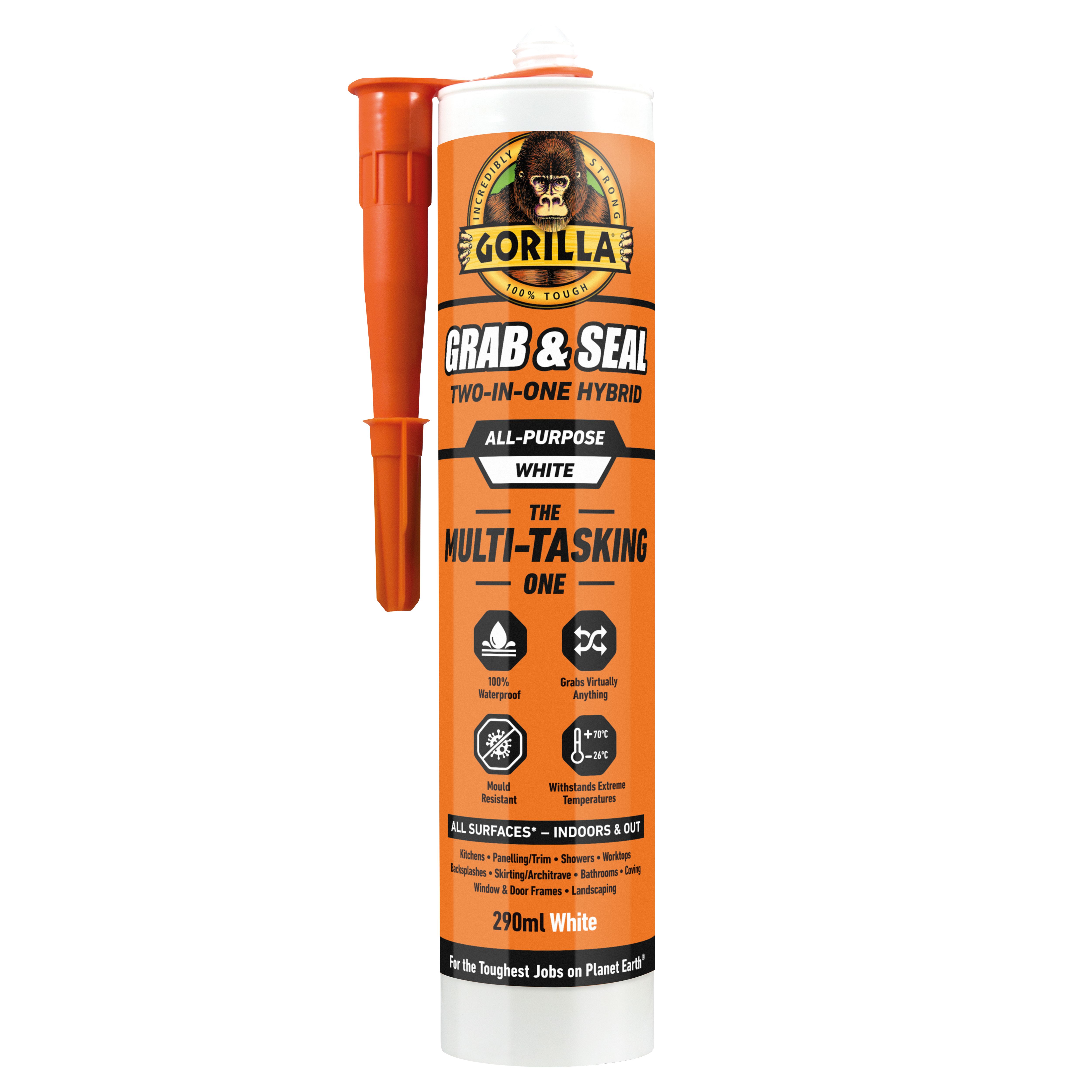 Gorilla Glue White Waterproof Multi-purpose Grab adhesive & sealant ...