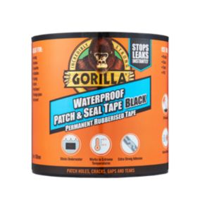 Gorilla Patch & Seal Black Waterproof Tape (L)3m (W)101.6mm