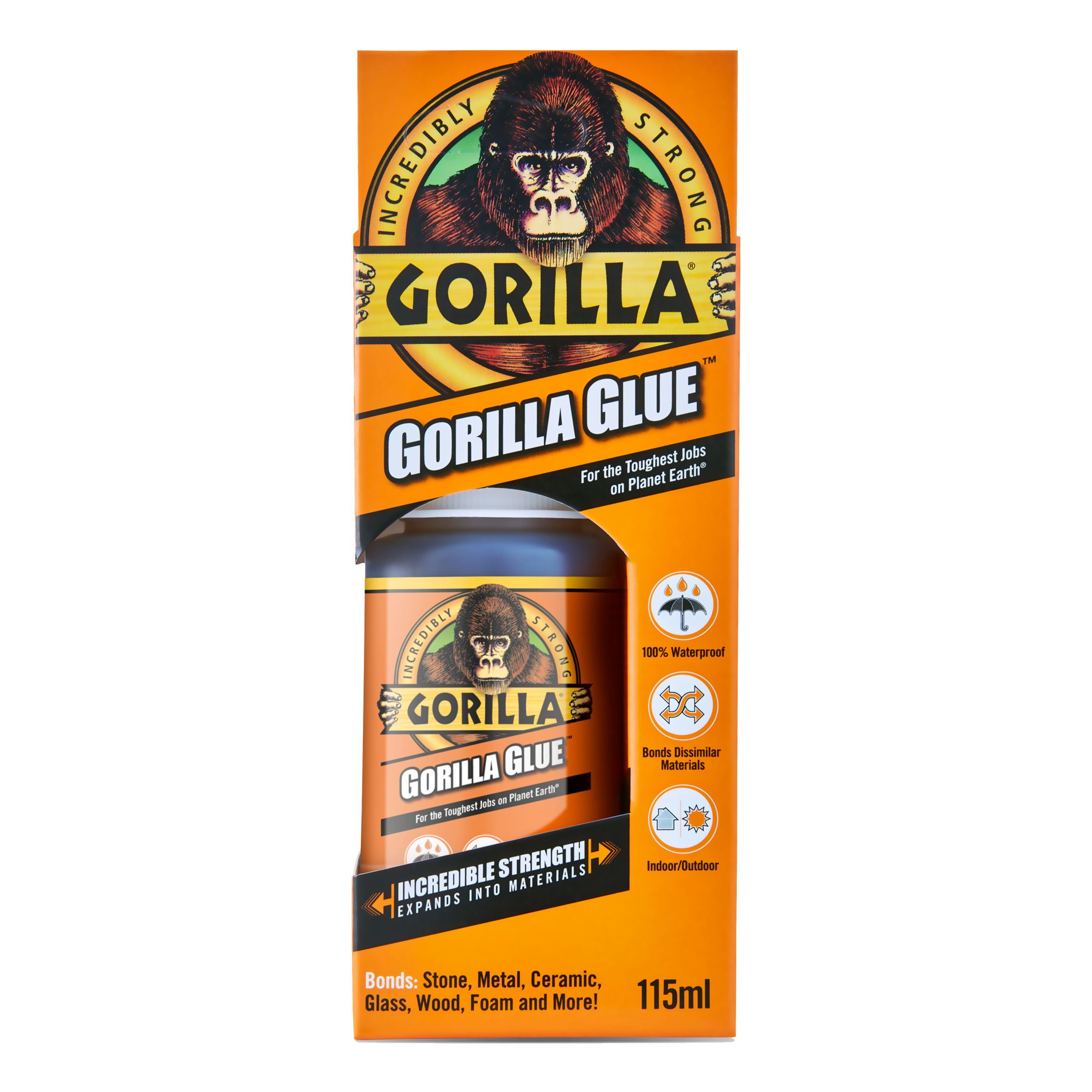 Gorilla Waterproof Glue, Volume 115ml