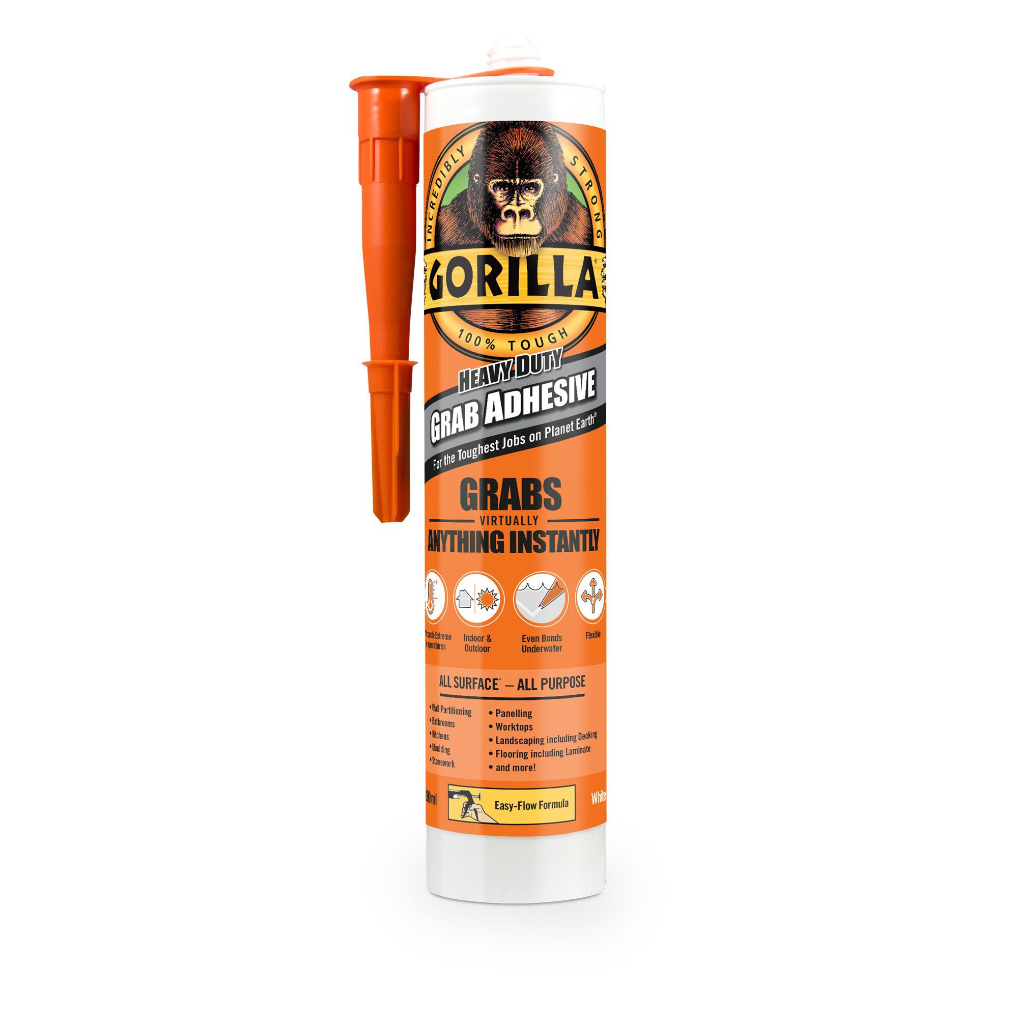 Gorilla White Grab Adhesive 290ml Diy At B Q