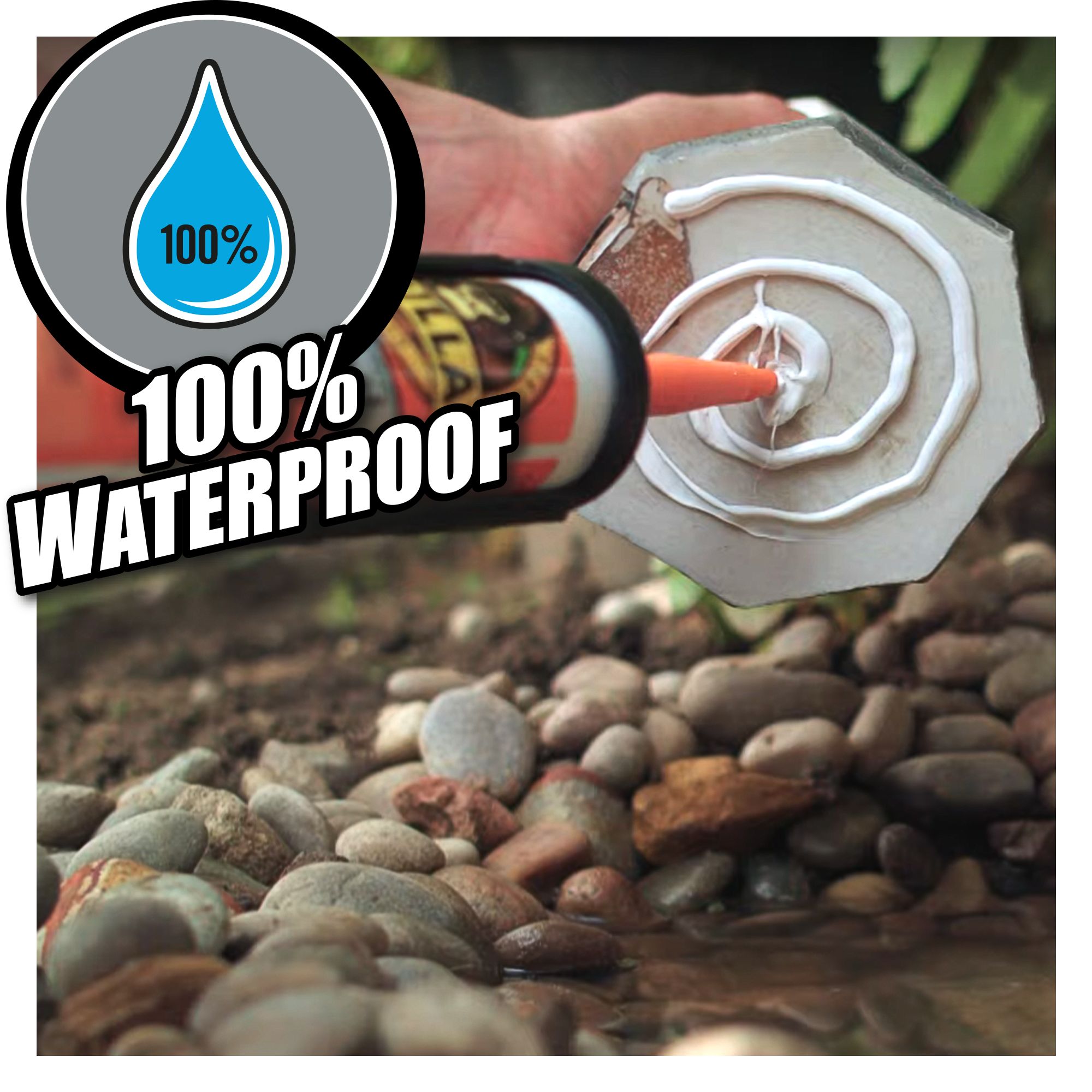 Gorilla White Waterproof Grab adhesive 558g, Volume 290ml