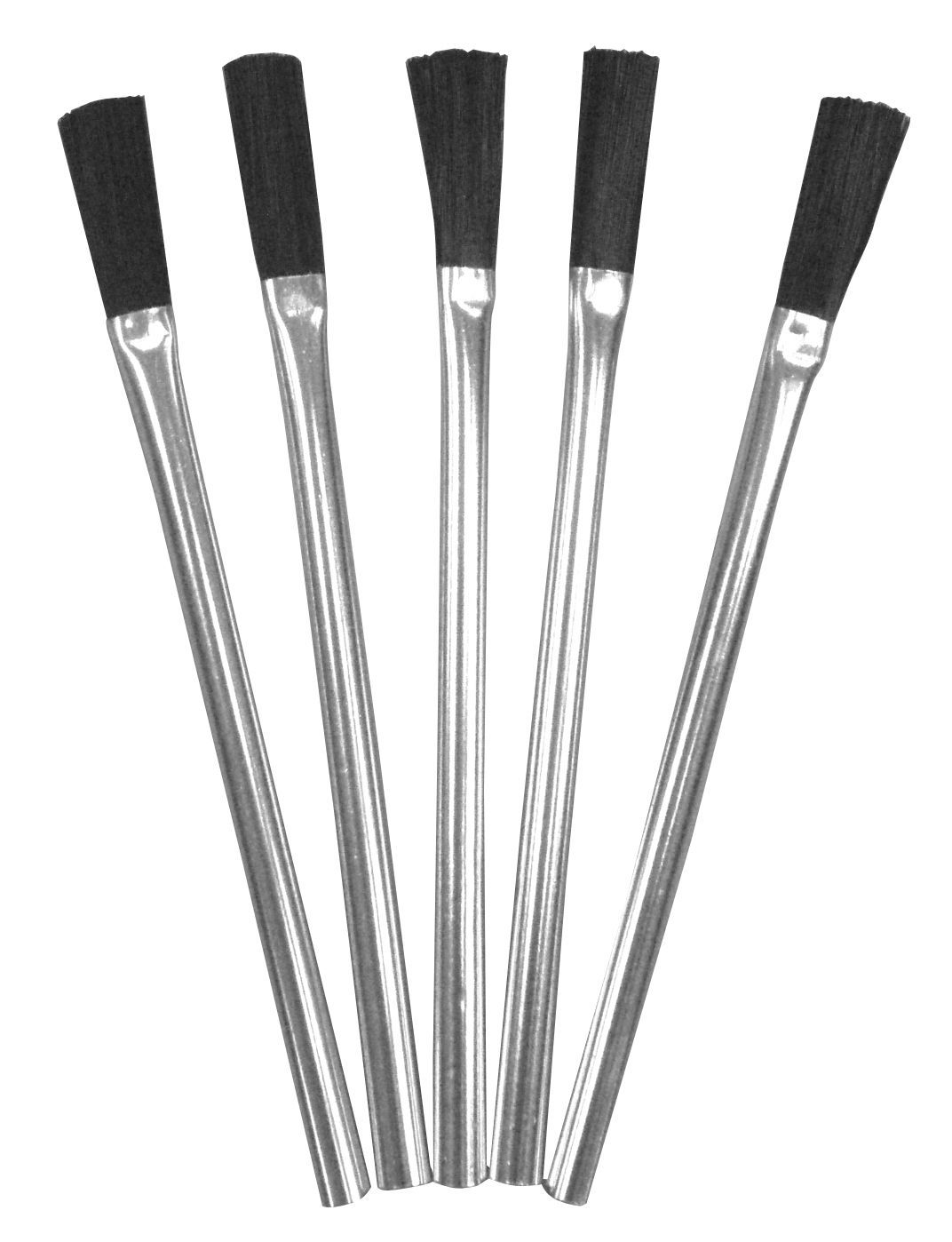 Harris Products Group Acid Brush for Flux Application and General Purpose  Brushing - Pack of 5, Short Steel Handle, Synthetic Black Bristles in the  Soldering Accessories department at