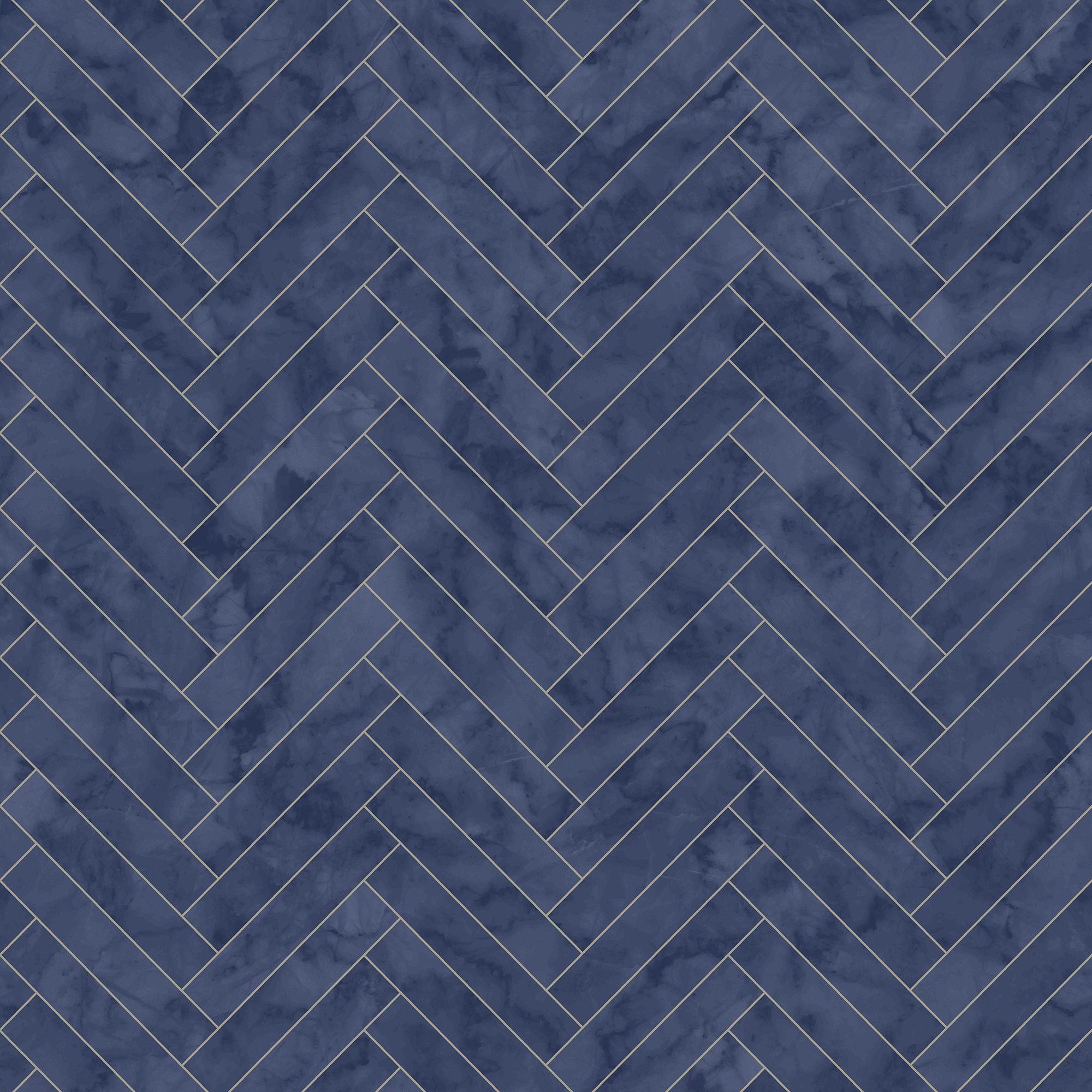 Graham & Brown Contour Navy Marble chevron Tile effect Textured