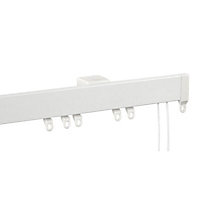 Graham & Brown Corded White Fixed Curtain track, (L)2.7m