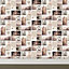 Graham & Brown Fresco Neutral Collage Smooth Wallpaper