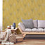 Graham & Brown Superfresco Easy Ochre Silhouette twig Textured Wallpaper