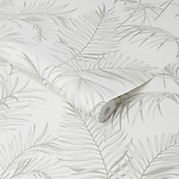 Graham & Brown Superfresco Green Palm Textured Wallpaper