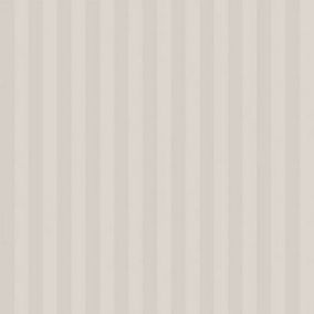 Grey Wave Striped Non Woven Embossed Flocking Wallpaper 950 cm