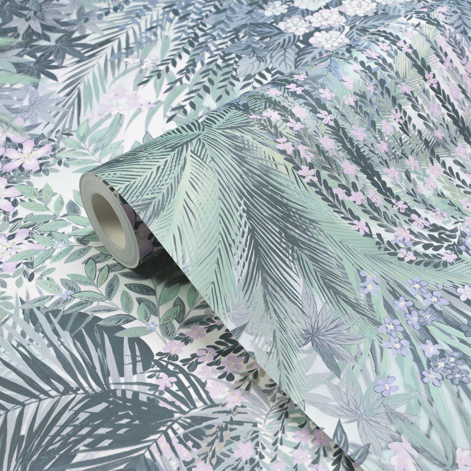 Grandeco Blue Paradise Natural Smooth Wallpaper