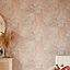 Grandeco Blush Concrete Plaster effect Embossed Wallpaper Sample