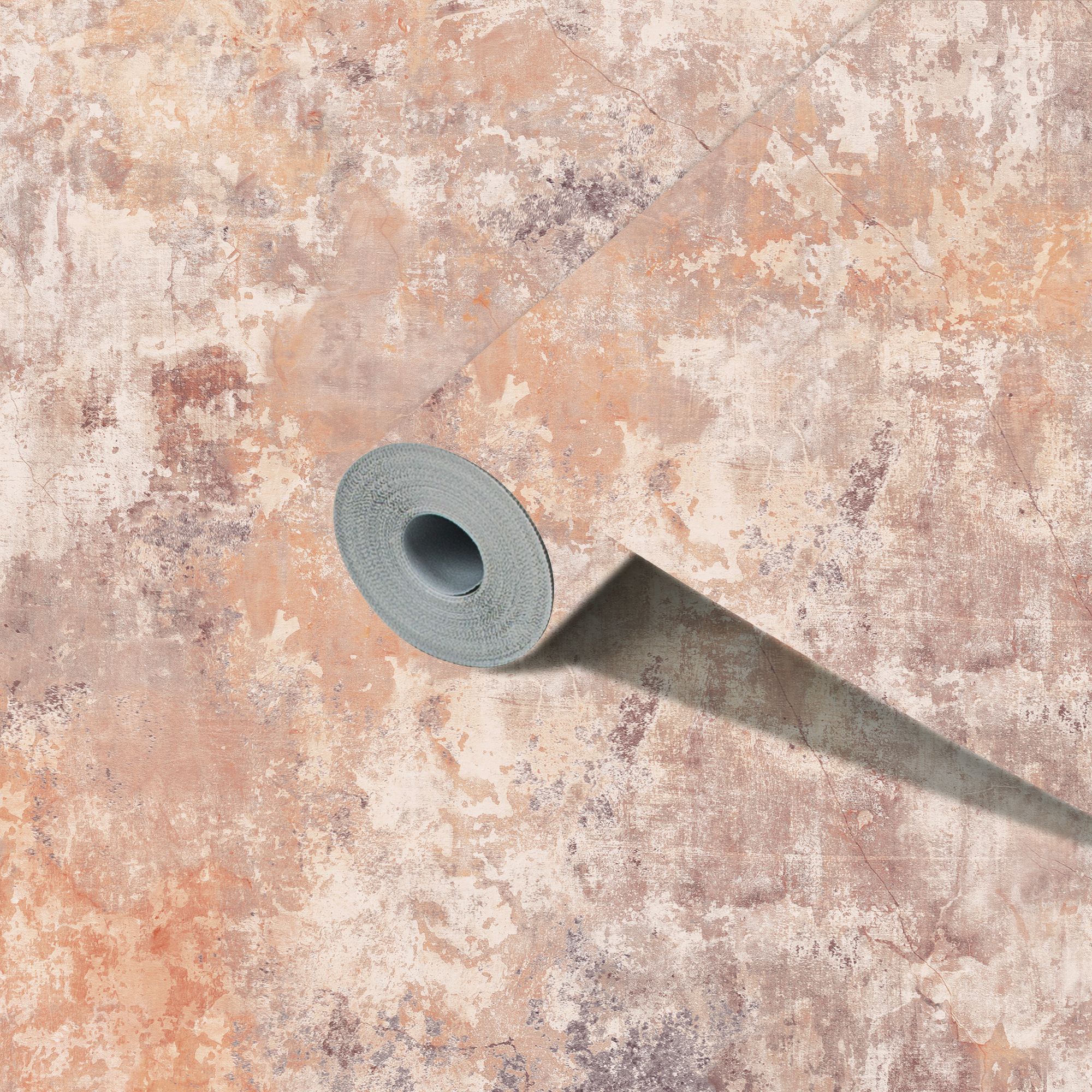 Grandeco Blush Concrete Plaster effect Embossed Wallpaper Sample