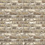 Grandeco Country Neutral Brick effect Faux wall Embossed Wallpaper Sample