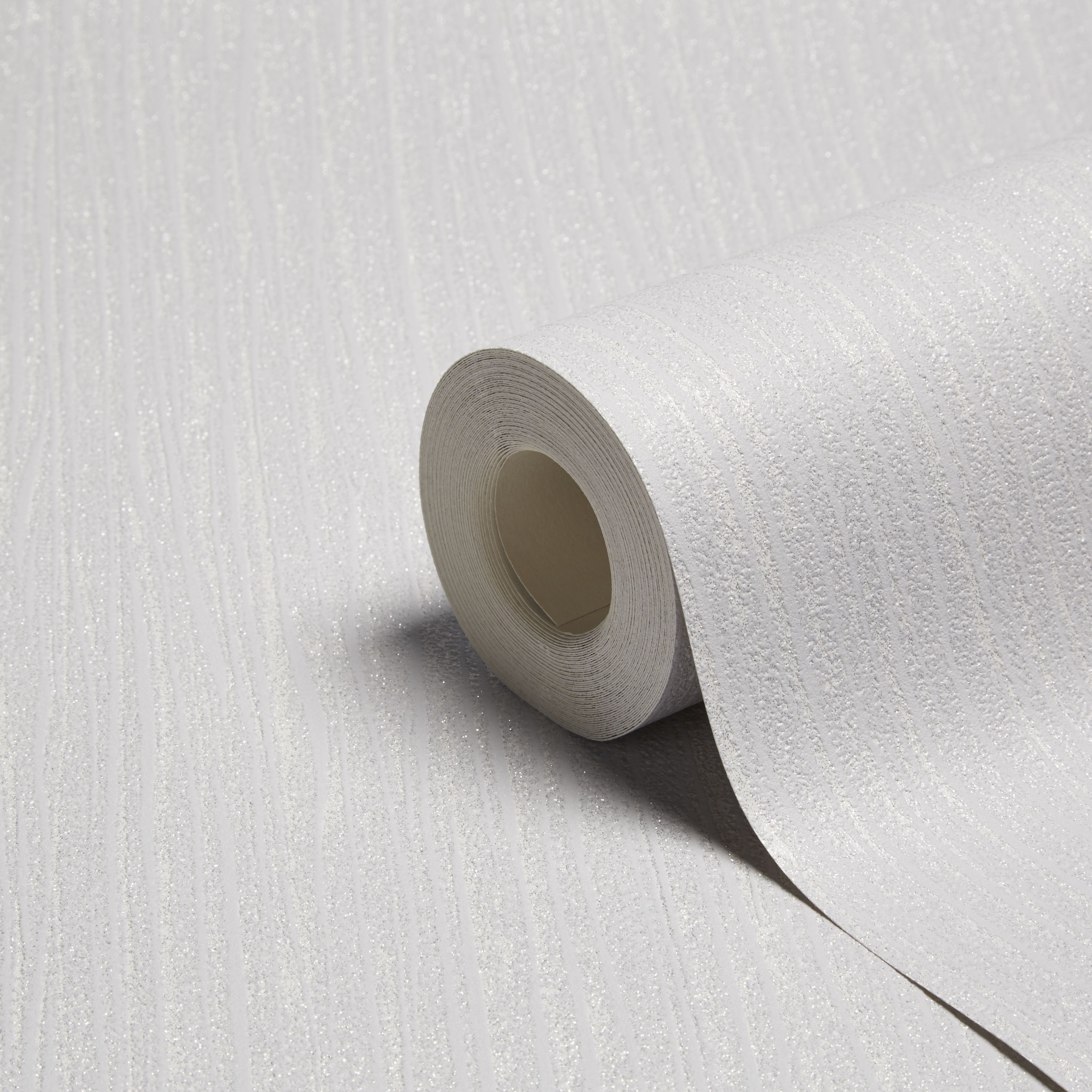 Grandeco Glitz Grey Glitter effect Blown Wallpaper DIY at B&Q