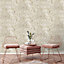 Grandeco Gold Marble Plaster effect Embossed Wallpaper