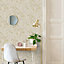 Grandeco Gold Plaster effect Marble Embossed Wallpaper Sample