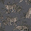 Grandeco Grey Leopard Woven effect Embossed Wallpaper