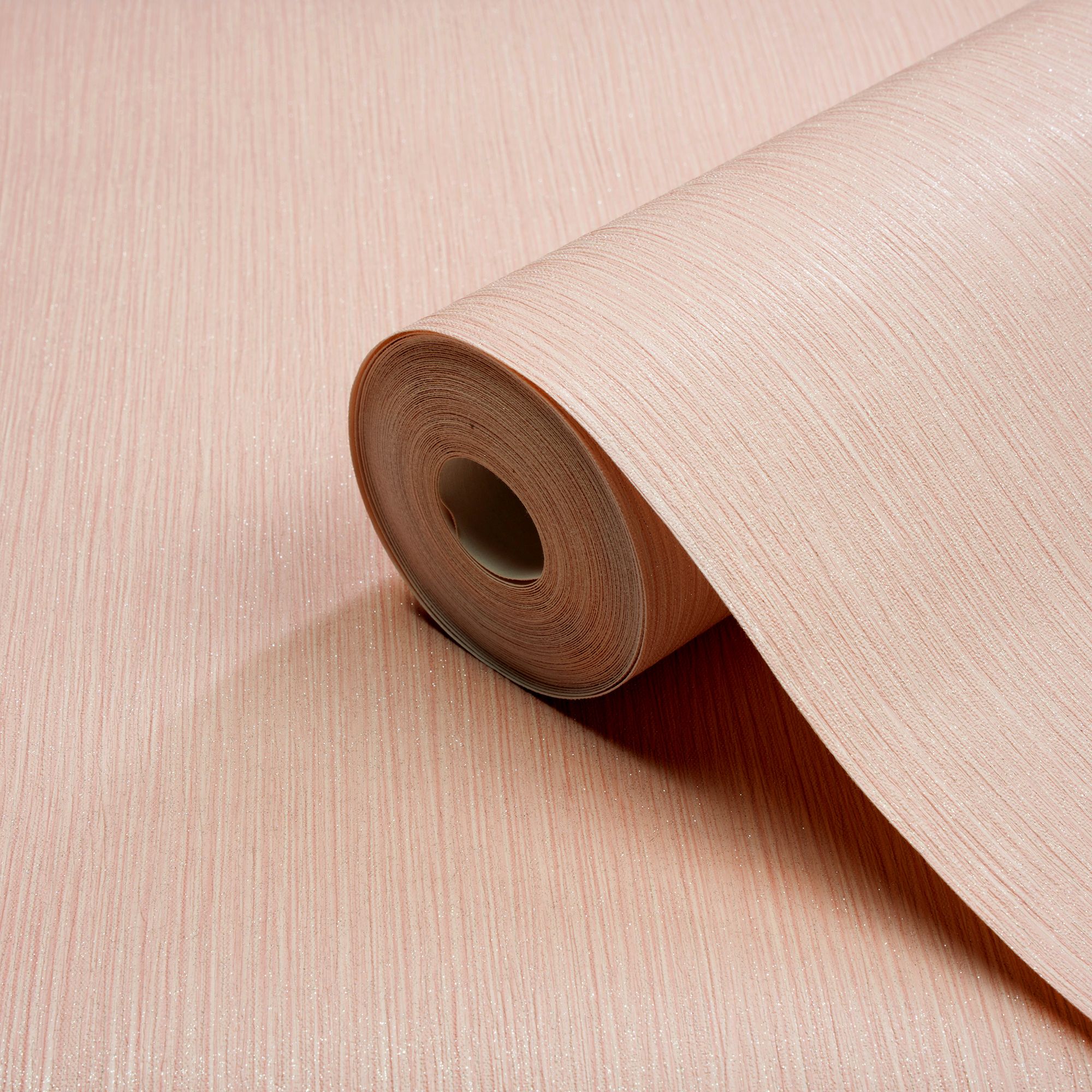 Grandeco Lustre Pink Silver glitter effect Textured Wallpaper