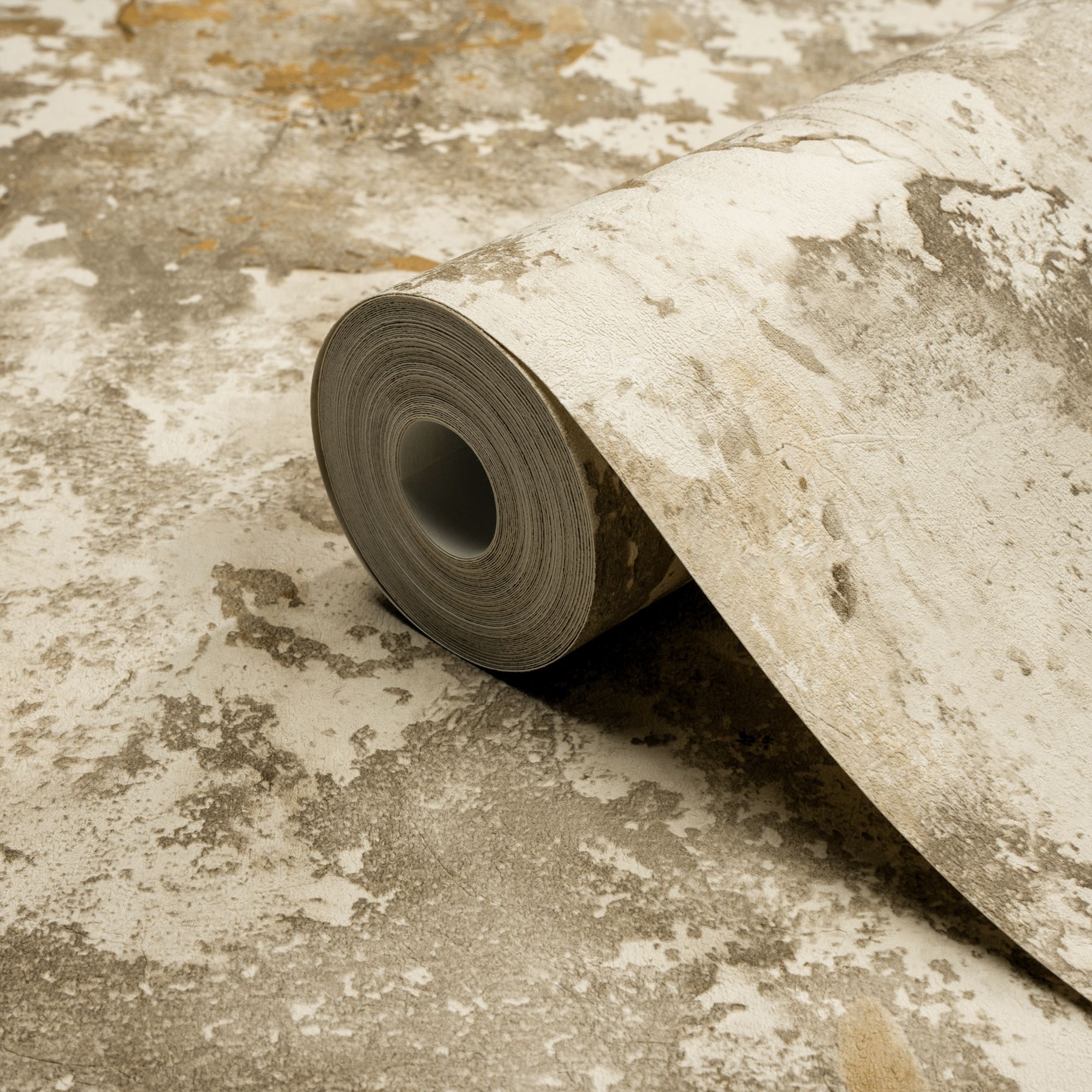 Grandeco Nivosa Neutral Plaster effect Contemporary Textured Wallpaper