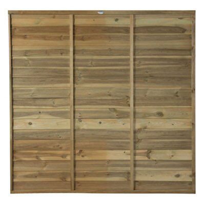 Grange Blooma Traditional Overlap Autoclave Pin Wooden Fence panel (W)1.83m (H)1.8m