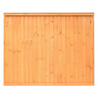 Grange Closeboard Wooden Fence panel (W)1.83m (H)1.8m, Pack of 4