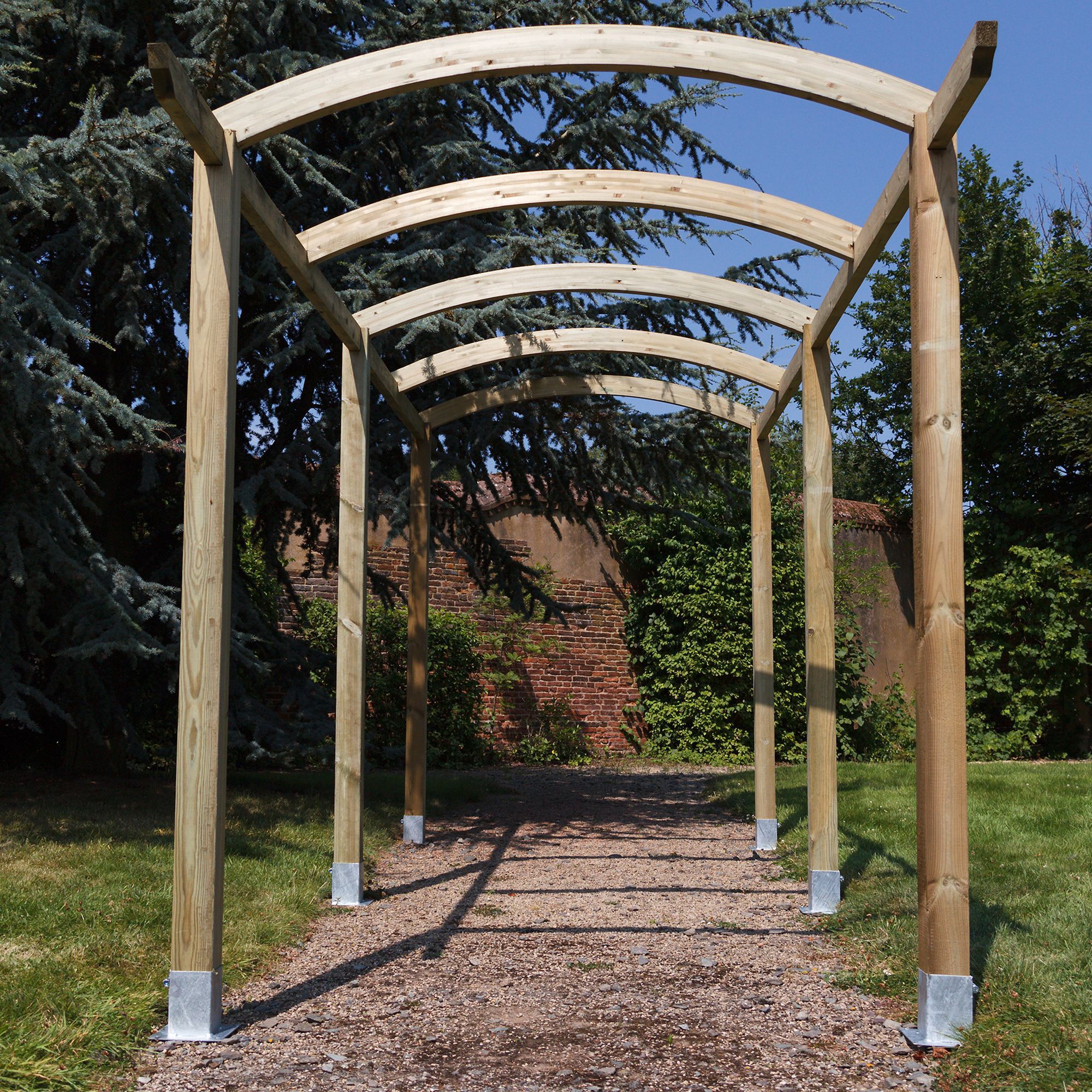 Grange Colonnade Natural Garden Pergola | DIY At B&Q