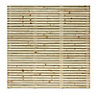 Grange Contemporary Wooden Fence panel (W)1.79m (H)1.79m, Pack of 3